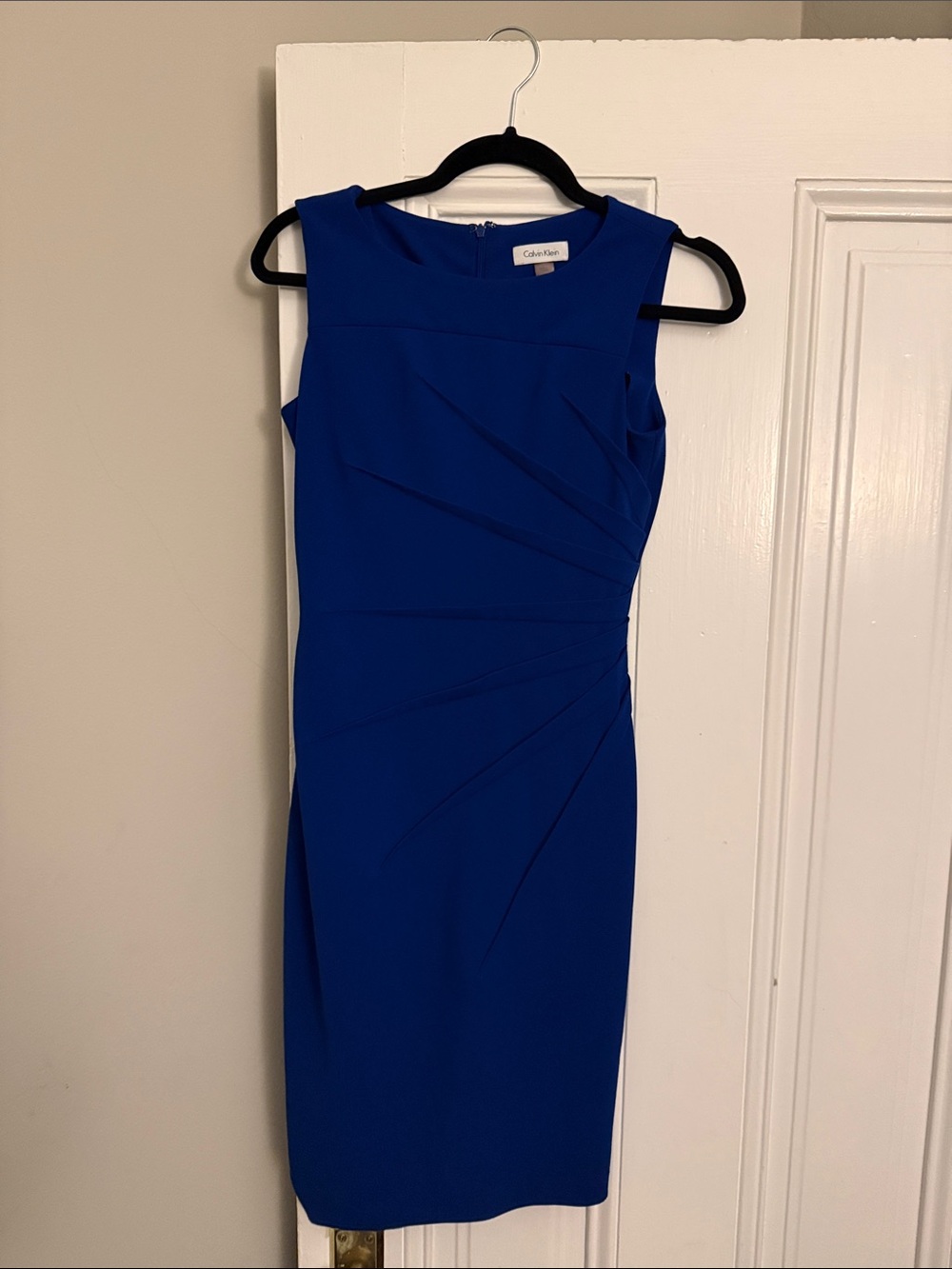Calvin Klein Cobalt Blue Sleeveless Sheath Dress